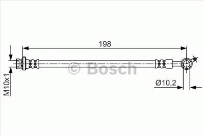 BOSCH 1 987 481 713 - fékcső NISSAN