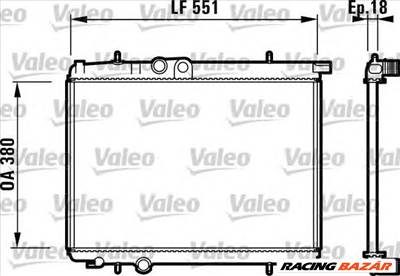 VALEO 732886 - Vízhűtő (Hűtőradiátor) PEUGEOT