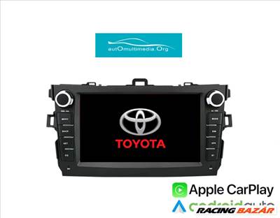 Toyota Corolla CarPlay Multimédia Android GPS Rádió Tolatókamerával