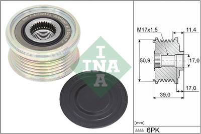 INA 535 0358 10 - generátor szabadonfutó MAZDA MAZDA (CHANGAN)
