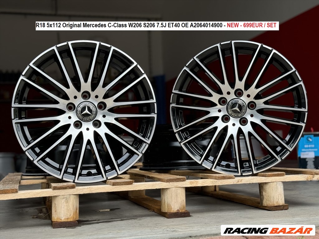 R18 5x112 Original Mercedes C-Class W206 S206 7.5J ET40 OE A2064014900  1. kép