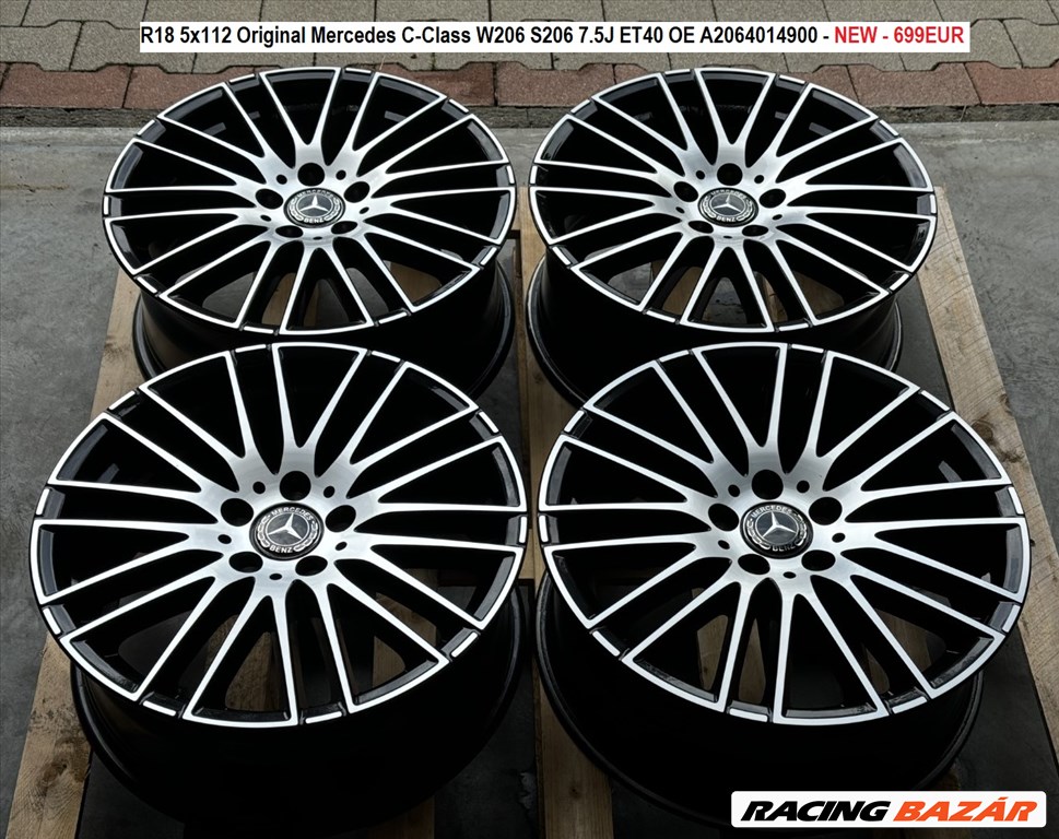 R18 5x112 Original Mercedes C-Class W206 S206 7.5J ET40 OE A2064014900  5. kép