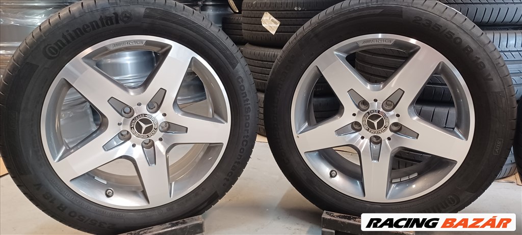 Mercedes AMG W156 GLA 5x112 7x18 235/50 R18 nyári gumikkal 4db 4. kép