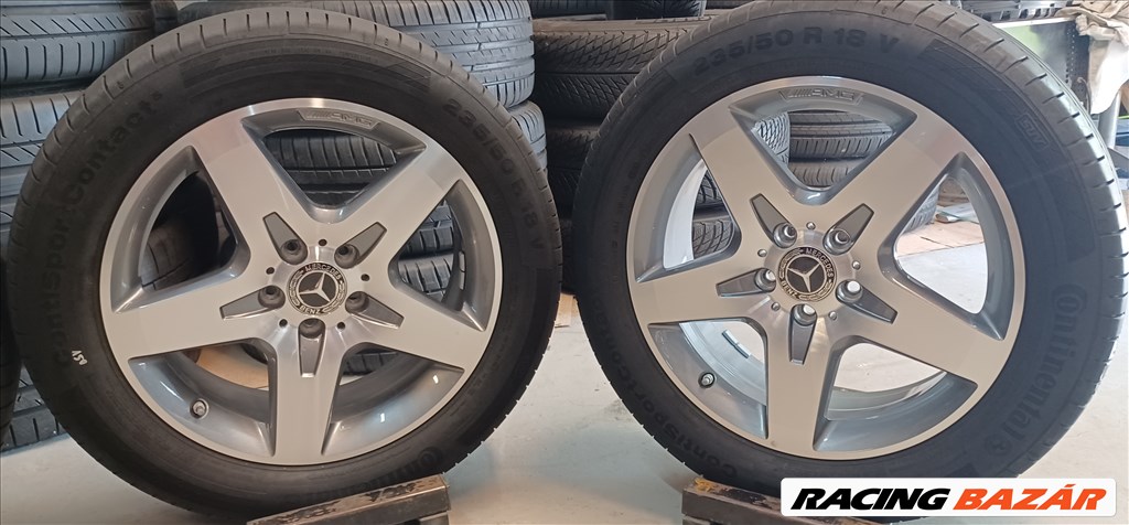 Mercedes AMG W156 GLA 5x112 7x18 235/50 R18 nyári gumikkal 4db 5. kép