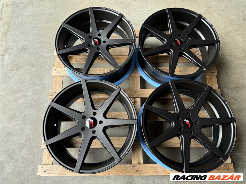 R20 5x112 (74,1) JAPAN RACING JR20 8.5J ET20 Matt Black új audi alufelnik / A5 S5 A7 S7  2. kép