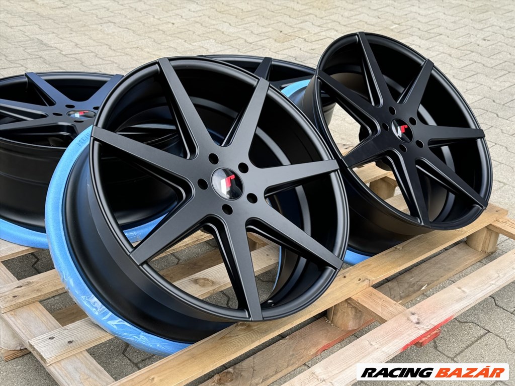 R20 5x112 (74,1) JAPAN RACING JR20 8.5J ET20 Matt Black új audi alufelnik / A5 S5 A7 S7  5. kép