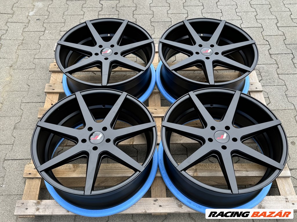 R20 5x112 (74,1) JAPAN RACING JR20 8.5J ET20 Matt Black új audi alufelnik / A5 S5 A7 S7  6. kép