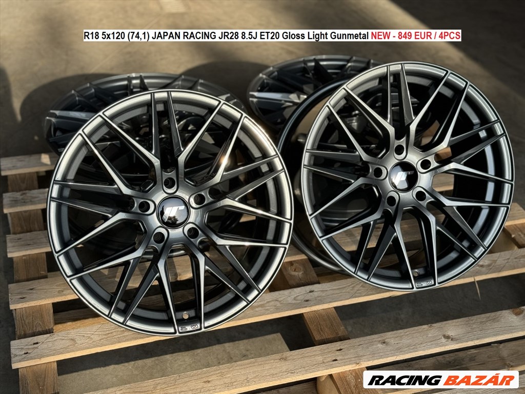 R18 5x120 (74,1) JAPAN RACING JR28 8.5J ET20 új bmw alufelnik felnik  1. kép