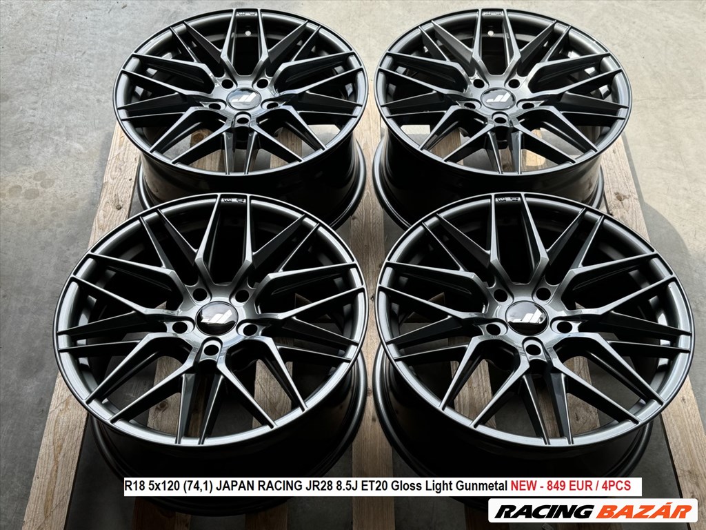 R18 5x120 (74,1) JAPAN RACING JR28 8.5J ET20 új bmw alufelnik felnik  4. kép