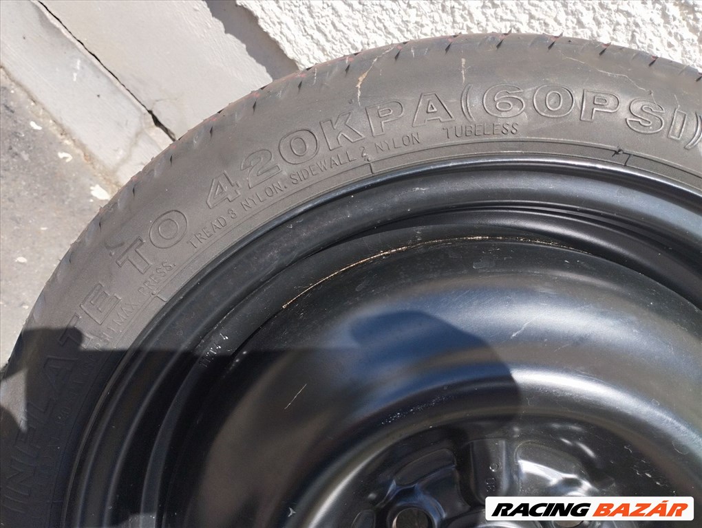  4x100 lyukosztású 14" új Gyári Toyota lemezfelni 115/70 R14 Bridgestone nyári gumi 12. kép