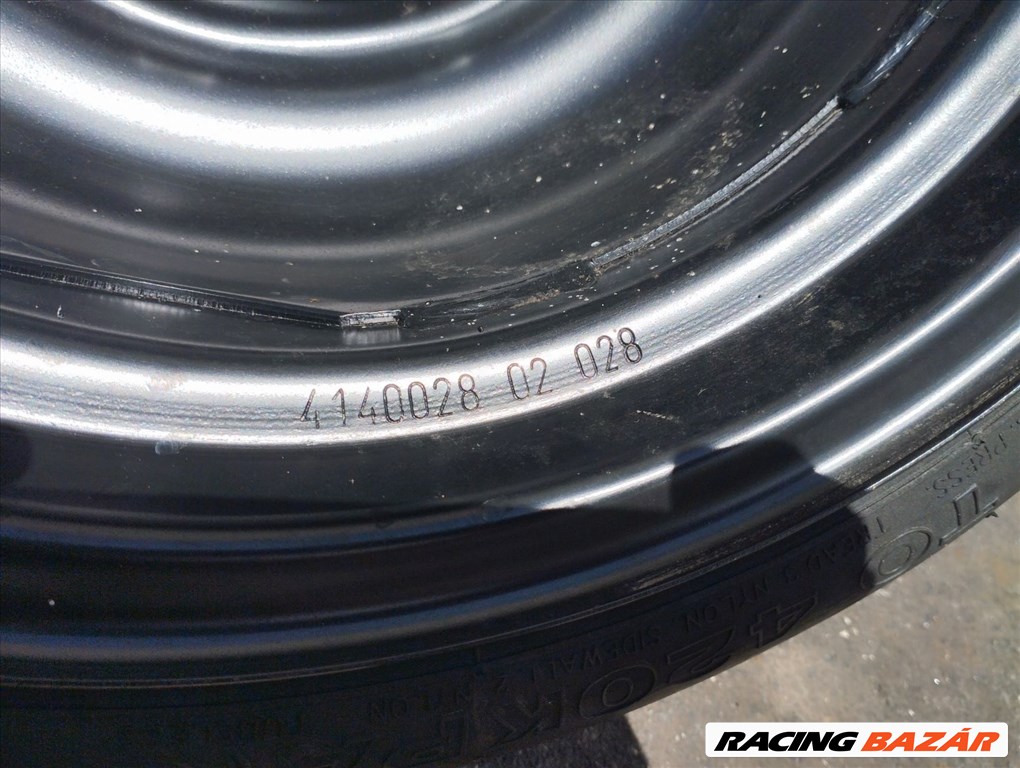  4x100 lyukosztású 14" új Gyári Toyota lemezfelni 115/70 R14 Bridgestone nyári gumi 15. kép