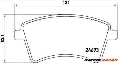 BREMBO P 68 044 - fékbetét MERCEDES-BENZ RENAULT