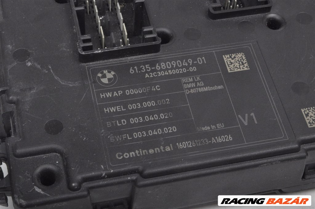 BMW 1-es sorozat F20, F21 REM modul biztosítéktábla 6809049 5. kép