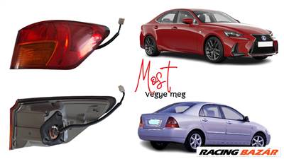 Toyota Corolla Sedan, Lexus IS jobb hátsó lámpa csz SAE AIP22S2T04
