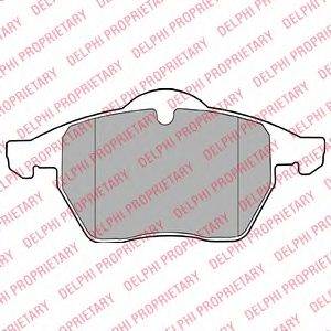 DELPHI LP1407 - fékbetét AUDI SEAT VW