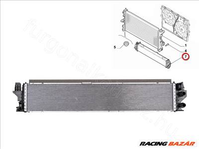 Intercooler 2.2 FIAT DUCATO IV (06-) - FIAT eredeti 46865084