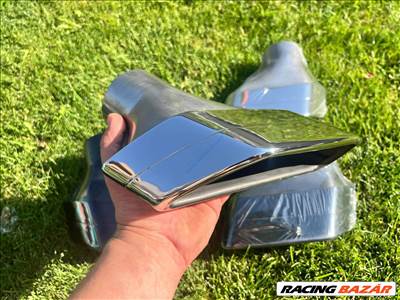 BMW G30, G31, F10, F11 M tech sport design kipufogóvég, Króm / Fekete Króm