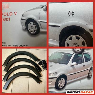 VW Polo 5 99-2001 4 db sárvédő szélesítő javító ív 3 ajtós autóhoz (1 garnitúra)