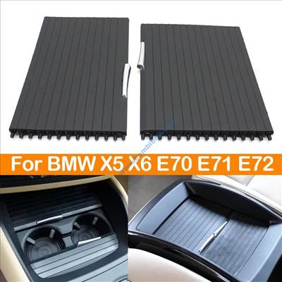 BMW E70, E71, X5, X6 középkonzol roló, pohártartó redőny