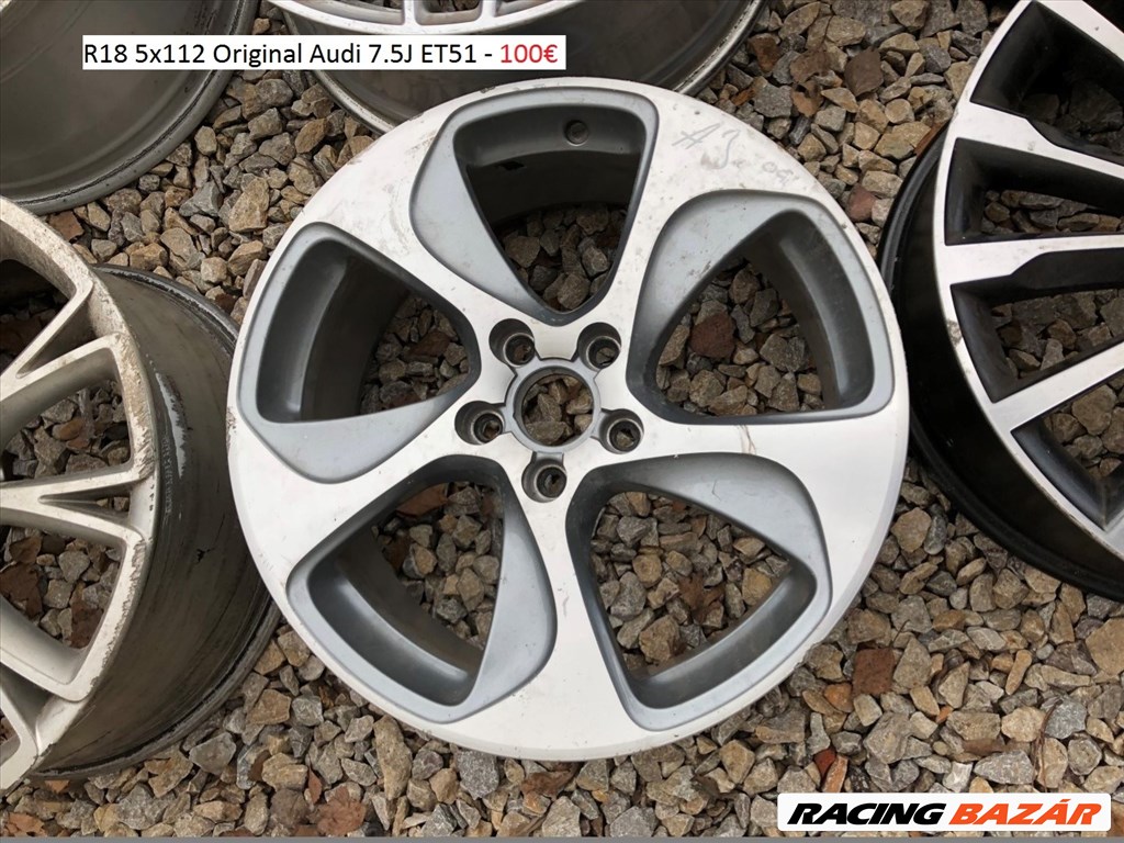R18 original audi 7.5J ET51 - 8V0601025BQ / 8V0 601 025BQ 1db alufelni 1. kép