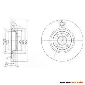 DELPHI BG2407 - féktárcsa ABARTH ALFA ROMEO FIAT LANCIA NISSAN