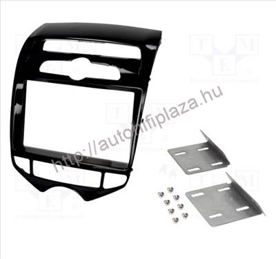 Hyundai ix20 (JC) 2010.11-> 2/1DIN Fényes fekete Autórádió beépítő keret fiókkal