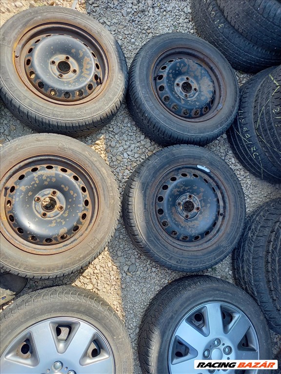 Opel astra G Fiat grande puntó téli szett 4x100 6x15  semperit gumikkal Sxx4 1. kép