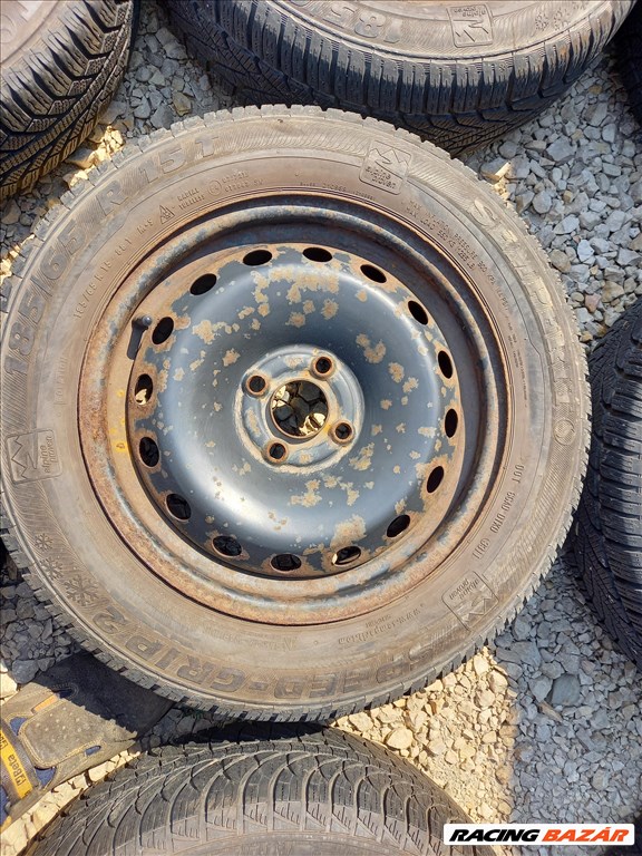 Opel astra G Fiat grande puntó téli szett 4x100 6x15  semperit gumikkal Sxx4 2. kép