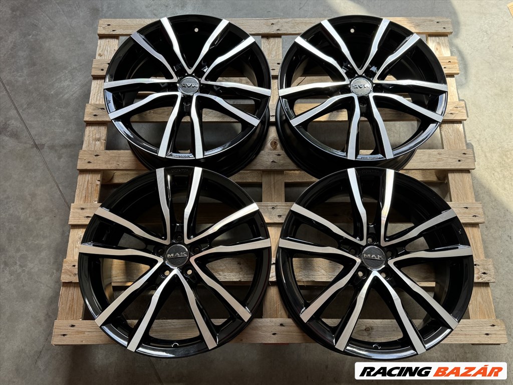 R18 5x100 (56,1) MAK MILANO BLACK MIRROR 7J ET55 for Subaru IMPREZA LEGACY XV BRZ FORESTER OUTBACK 3. kép