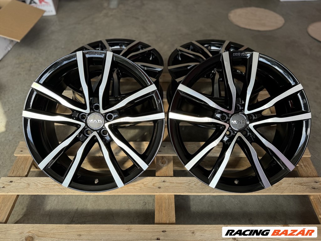 R18 5x100 (56,1) MAK MILANO BLACK MIRROR 7J ET55 for Subaru IMPREZA LEGACY XV BRZ FORESTER OUTBACK 4. kép