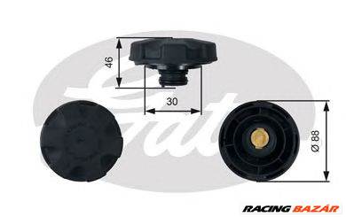 GATES RC248 - Hűtőfolyadék tartály zárófedél ALPINA BMW ROLLS-ROYCE