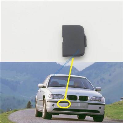 BMW E46 facelfit első lökhárító vonószem takaró fedél