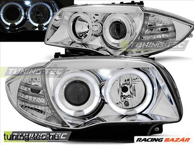 BMW 1 E87/E81 04-07 ANGEL EYES CHROME Tuning-Tec F