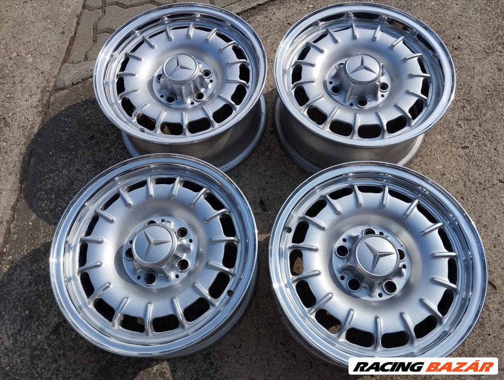 Mercedes Barock, 5x112, 66.6, et30, 6 - 6.5x14 (Polír peremmel) 2. kép