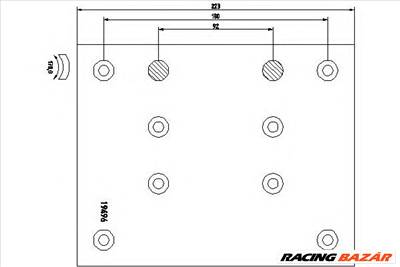 TEXTAR 1949604 - fékpofakészlet, dobfék ERF MAN MERCEDES-BENZ