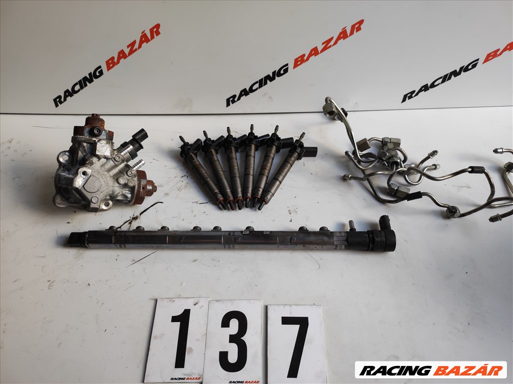 BMW 5-ös sorozat F10/F11 railcső , magasnyomású szivattyú , porlasztó 535d , n57d30b 1. kép