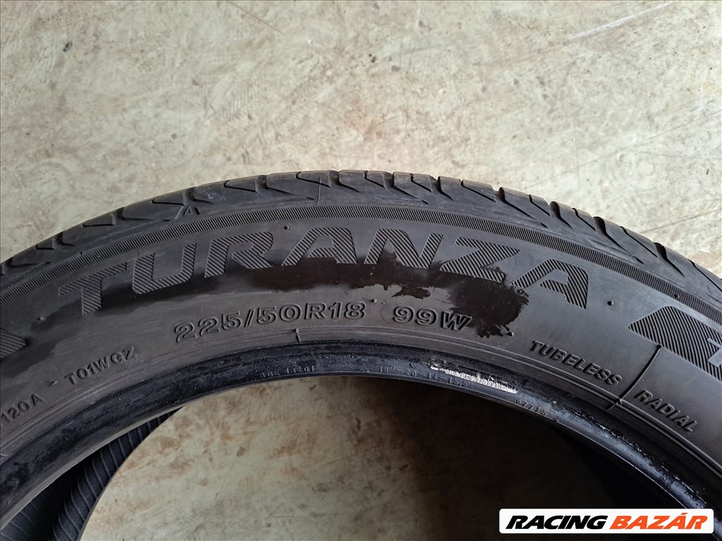 4db 225/50 R18 Bridgestone Turanza T001  nyári gumi eladó!!! 5-6mm minta  5. kép