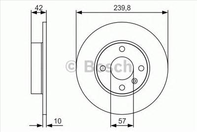 BOSCH 0 986 479 S52 - féktárcsa OPEL VAUXHALL