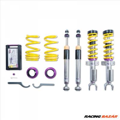 KW Tesla Model 3, kivéve 4WD, 2018-tól, állítható keménységű Variante 3 állítható magasságú futómű