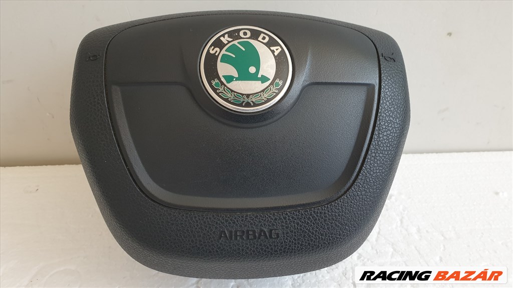508013 Skoda Fabia 2, 2009, Kormánylégzsák, Légzsák, 1 Csati, 5J0880201H 2. kép