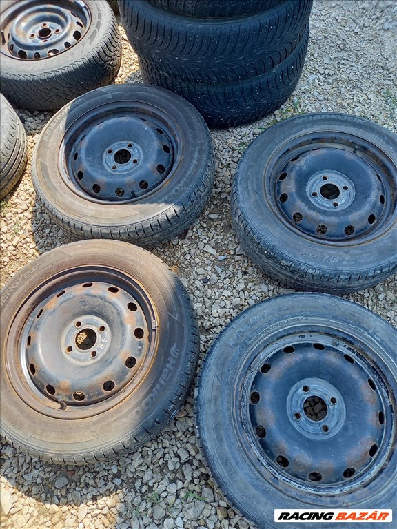 Renault gyári lemezfelni szett 6x15 4x100 185/65R15 nyárival sxx2 1. kép