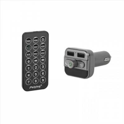 Peiying Autóhifi FM Transmitter és USB töltő Bluetooth kihangosítással URZ0463