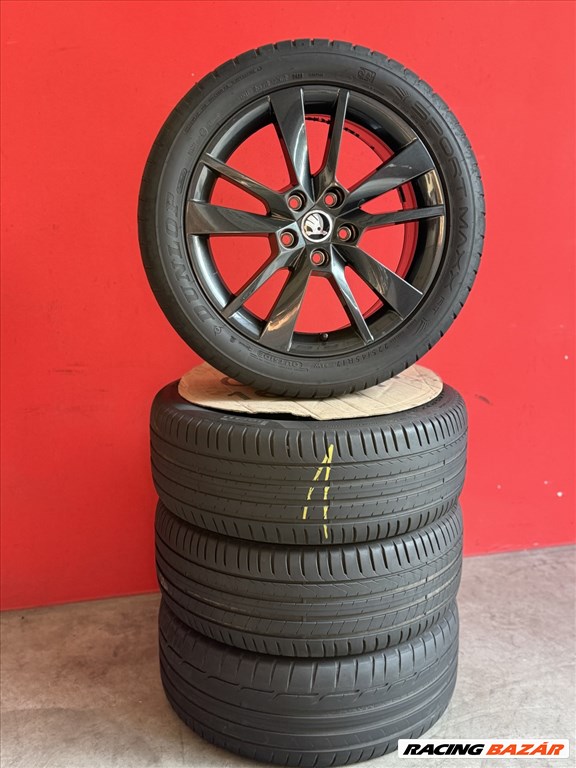 R17 5x112 Original Skoda TRIUS 7J ET49 + 225/45 Dunlop, Pirelli  3. kép