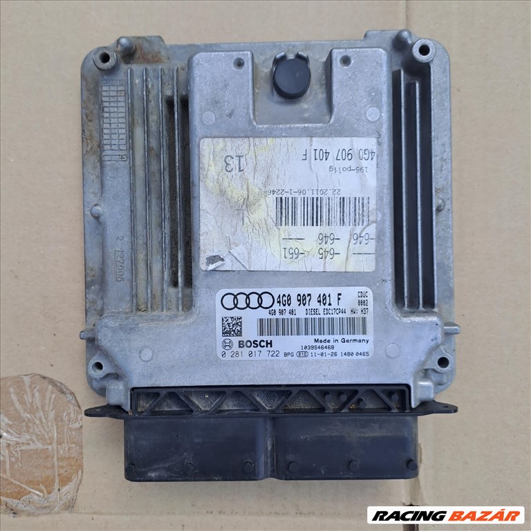  3.0 TDI motorvezérlő  4g0907401f 1. kép