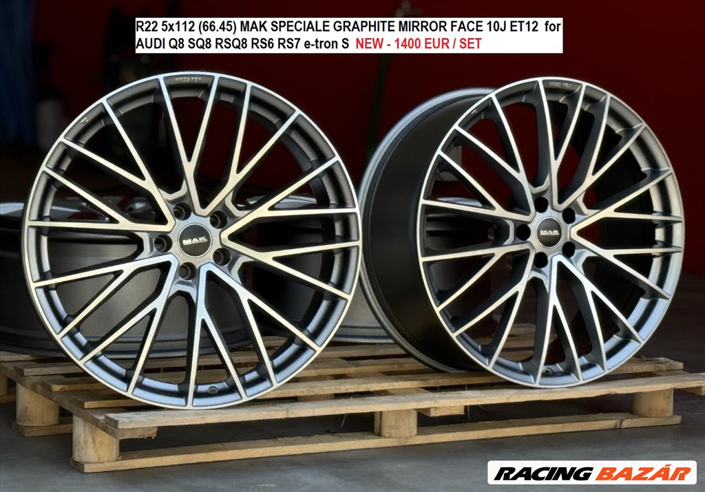  AUDI Q8 SQ8 RSQ8 RS6 RS7 e-tron S  új alufelnik, felnik 10x22 22" R22  1. kép