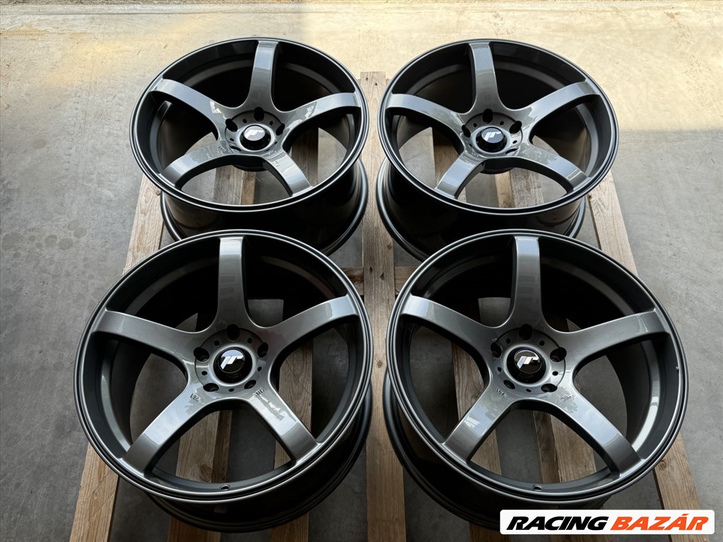 R18 5x112 (72,6) JAPAN RACING JR32 8,5J ET35 Gloss Light Gunmetal NEW - 849 EUR / SET 4. kép