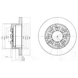 DELPHI BG4171 - féktárcsa IVECO