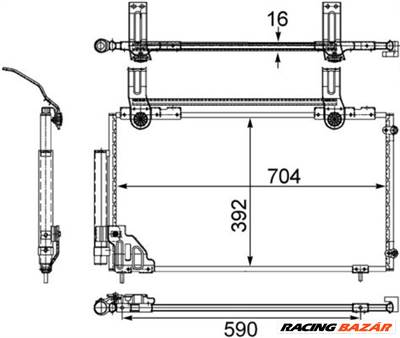 MAHLE AC 471 000S - klíma kondenzátor HONDA