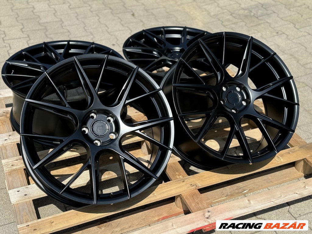 R20 5x108 (63,4) JAPAN RACING JR42 8.5J ET35 Matt Black új alufelnik felnik 20"  1. kép