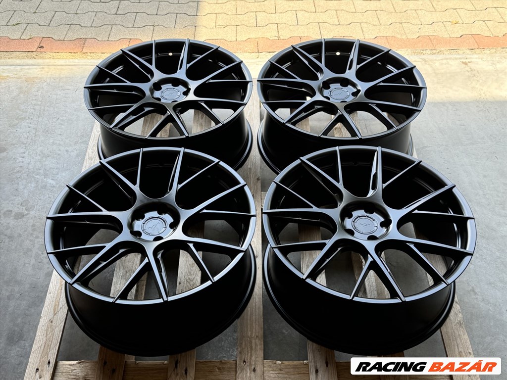R20 5x108 (63,4) JAPAN RACING JR42 8.5J ET35 Matt Black új alufelnik felnik 20"  3. kép
